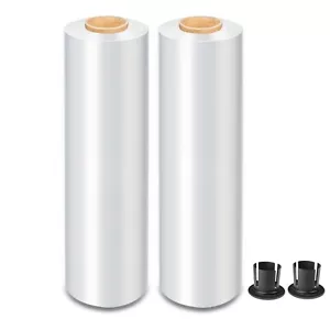 MasterSpec Clear 25U Plastic Stretch Wrap Film, 50cm x 400m Packing Shrink Film - Picture 1 of 10