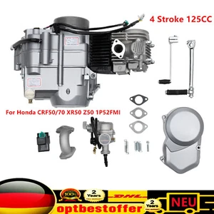 Motor 125CC Dirt Bike Pitbike Cross 4 velocidades 4 tiempos motor para HONDA CRF50 XR70 Z50! - Imagen 1 de 24
