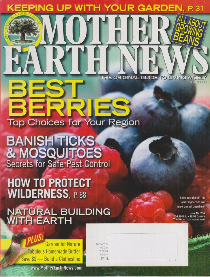 Mother Earth News June July 2009 Best Berries - Top Choices for Your Region (Mag Foto 1 de 1