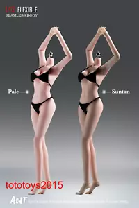 1/12 Super Flexible Seamless Pale /Suntan details Female Body Girl Figure Toy - Picture 1 of 9