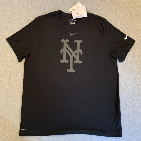 Nike Dri-Fit New York Mets T-Shirt Black Men’s XL Cover