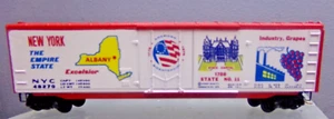 Kadee BI CENTENNIAL 1976 estado de Nueva York 50' vagón de carga de una sola puerta escala N - Imagen 1 de 6