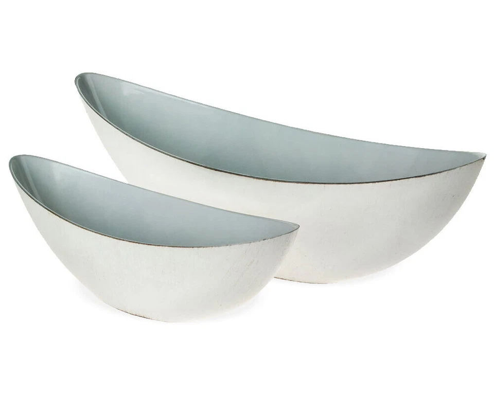 Pflanzschale oval für draußen creme-weiß Vintage in 2 Größen - Bild 1 von 1