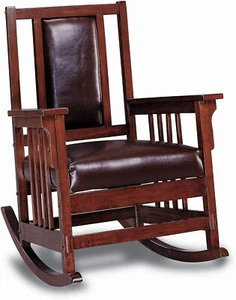 Coaster Home Furnishings CO- Rocking Chair, Tobacco & Dark Brown (600058) - Picture 1 of 6