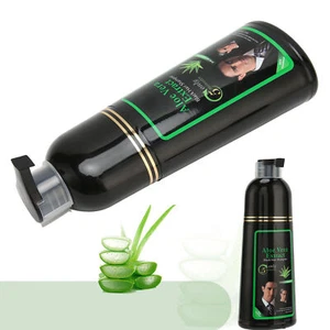 400 ml estratto di aloe vera shampoo capelli neri ingredienti a base di erbe estratto vegetale DDD