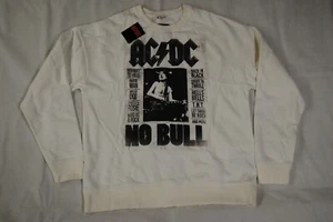 SUDADERA AC/DC SIN BULL CREMA NUEVA OFICIAL LIVE MADRID 1996 TNT HELLS BELLS - Imagen 1 de 7