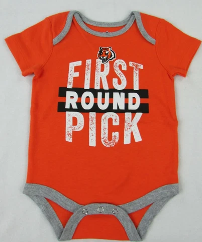 Cincinnati Bengals NFL Infant Orange Short Sleeve One Piece Cover