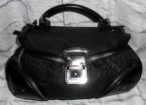 Auténtico. Bolso Costume National CNC marrón oscuro logotipo y cuero MARCA DE LUJO asa superior - Imagen 1 de 17