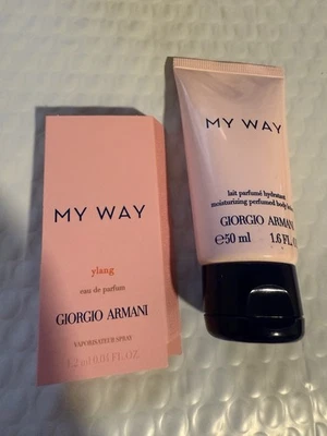 My Way Giorgio Armani 1,6 oz Loção Corporal Hidratante e Ylang Spray 1,2 ml Spray - Imagem 1 de 4
