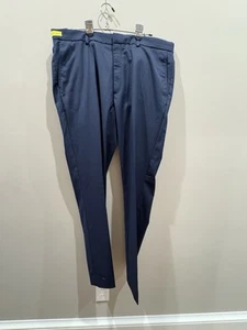 Claiborne Anzughose für Herren 36 x 32 marineblau vorne flach gerades Bein Tasche Komfort NEU - Bild 1 von 12