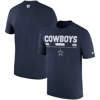 Camisa de leyenda lateral azul marino Nike de los Dallas Cowboys NFL para hombre Foto 1 de 2