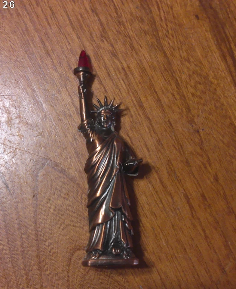 Vintage Collectible BRONZE  New York's STATUE OF LIBERTY-6.50" tall - Image 1 of 2
