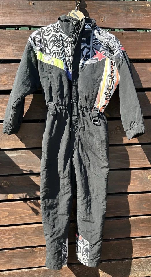 Traje de esquí vintage Y2K años 90 Quicksilver niños talla 12 Foto 1 de 4