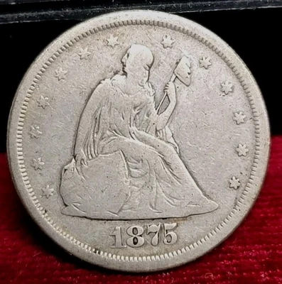 1875-S 20c. Piece Cleaned - Image 1 of 2