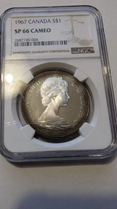 1967 Canada Silver Dollar NGC SP 66 Cameo - Picture 1 of 2