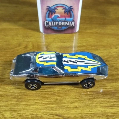 风火轮 Super Chromes 6 件装 Corvette Stingray BW Blackwall 香港 1977 — 第 1/4 张图片