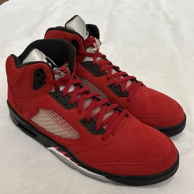 Nike Air Jordan 5 Retro Raging Bull Rojo Negro DD0587-600 Para hombres Talla 17 Totalmente Nuevas Foto 1 de 4