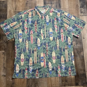 Reyn Spooner Hawaiian Shirt Men’s 3XL Mele Kalikimaka Christmas Surfboards - Picture 1 of 6