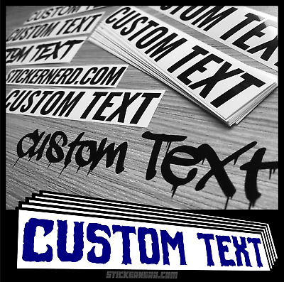 Custom Vinyl Lettering Text Decal Name Car Tr...