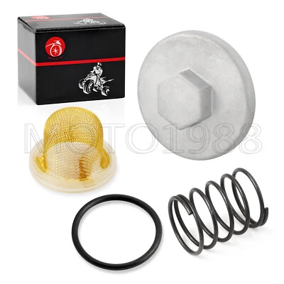 Tapón de drenaje de aceite TAPA Y FILTRO DE ACEITE y resorte para Yamaha YFM200 YTM225 1983-1985  Foto 1 de 4