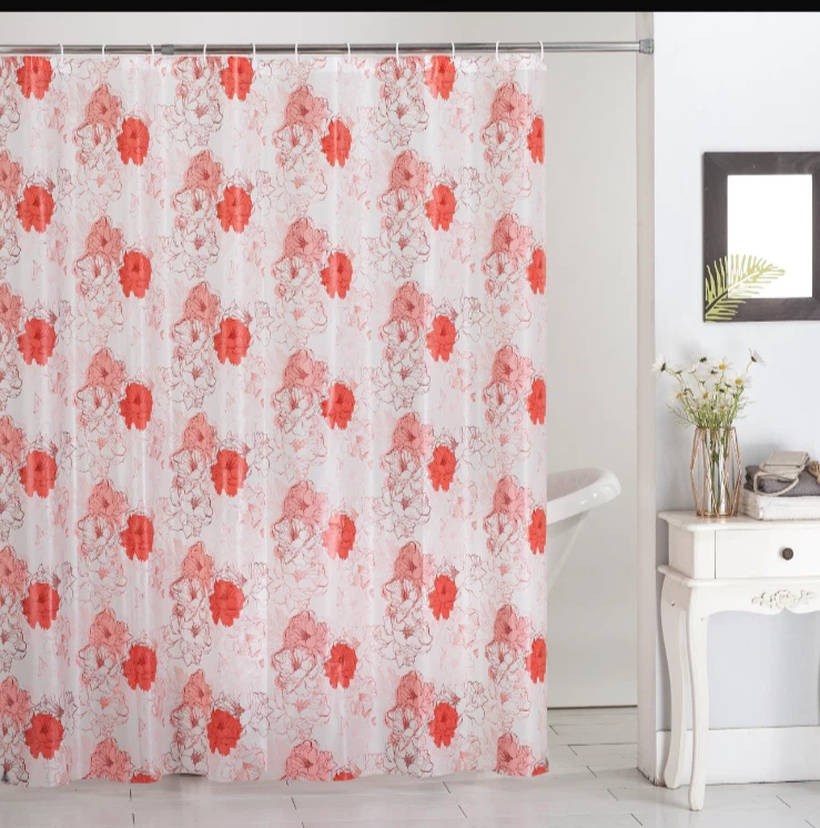 Shower Curtain PEVA Vinyl Printed 70x72, Modern Colorful Styles FREE SHIPPING - Image 1 of 1