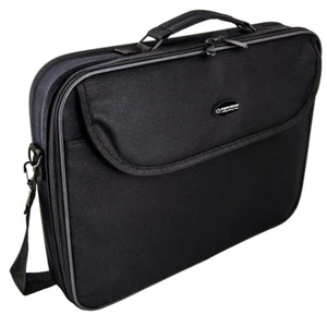Notebook Tasche bis 15,6 Zoll Umhängetasche Sleeve Laptop Hülle Schwarz Gurt - Bild 1 von 5