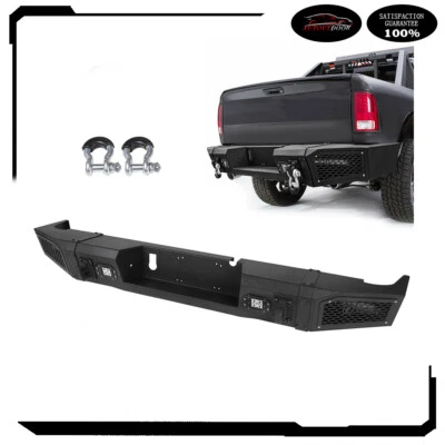 Textured Heavy Duty Rear Bumper Guard w 4 LEDs For 2010-2018 Dodge Ram 2500 3500 Foto 1 de 4