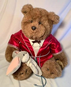 Vintage 1983 Gund Dennis Kyte ABINER SMOOTHIE Gute-Nacht-Bär 19 Zoll Hase & Keks - Bild 1 von 14