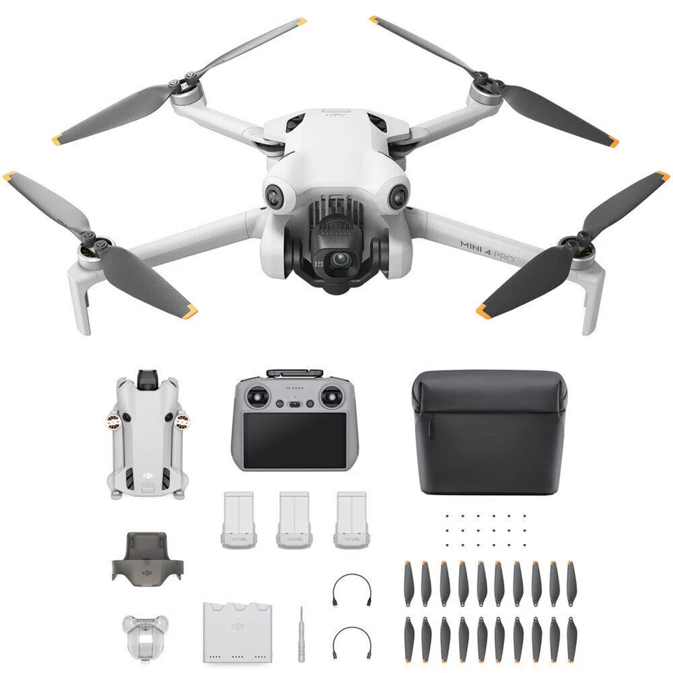 DJI Mini 4 Pro Fly More Combo Camera Drone (with RC 2 Remote)