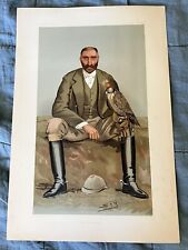 Antique Vanity Fair Spy Print The New Forest Falcon Bird Hunting Game Hunters