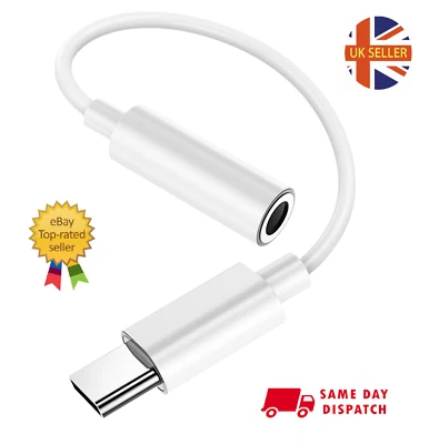 Adaptador de auriculares conector de audio USB tipo C a 3,5 mm cable USB-C universal Reino Unido Foto 1 de 4