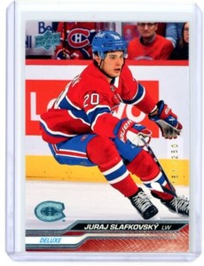 2023-24 UD Upper Deck Series 1 Juraj Slafkovsky - Deluxe #/250