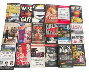 TRUE CRIME / SERIAL KILLER Lot of 18 Paper Back Books Lot of 18 Vintage - Imagen 1 de 2