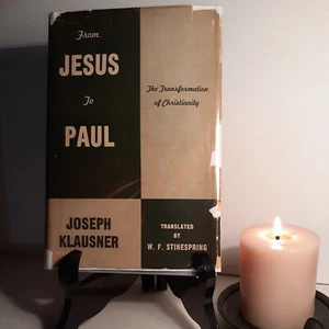 RARE SIGNED From Jesus to Paul by Joseph Klausner - 1943 1st American Edition - Imagen 1 de 12