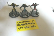MAGE KNIGHT REBELLION 019 020 021 CRYSTAL BLADESMAN SET / LOT OF 3 PIECES 1R