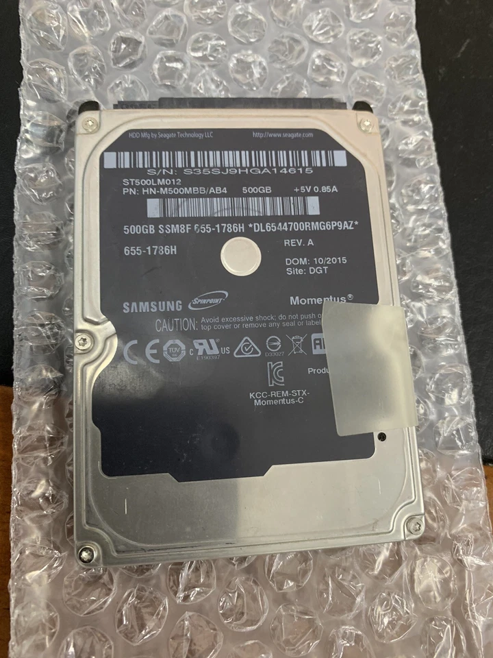 samsung 500gb hard disk drive - image 1 of 1