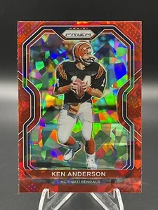 Panini Prizm Red Cracked Ice 2020 Ken Anderson #55 Cincinnati Bengals - Imagen 1 de 2