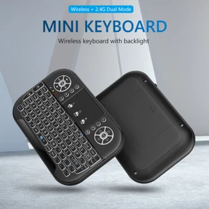 Handheld Remote Keyboard 2.4G&Bluetooth-compatible Rechargeable for PC Laptop - Afbeelding 1 van 7