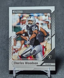 Charles Woodson 2024 Panini Donruss Football Card #63 Oakland Raiders - Picture 1 of 2