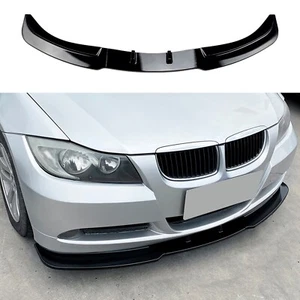 Front Bumper Spoiler Lip Kit For BMW 3 Series E90 E91 2005-2008 2006 Gloss Black - Bild 1 von 9