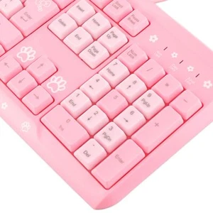 Keyboard USB Wired UltraThin Cute Cartoon For Home Office Laptop Computer Un SPM - Picture 1 of 24