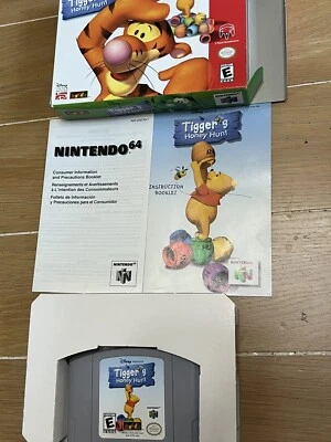 Tigger's Honey Hunt (Nintendo 64) In Box Video Game Cartridge Manual N64 - Image 1 of 4