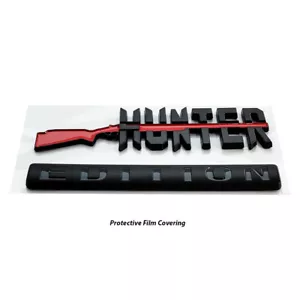 HUNTER EDITION Trunk QUALITY Hood Door Emblem TRUCK LOGO DECAL SIGN Bumper Badge - Picture 1 of 3