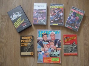 4 VHS SPEEDWAY VIDEOS UND 3 BÜCHER/ZEITSCHRIFTEN. - Bild 1 von 15