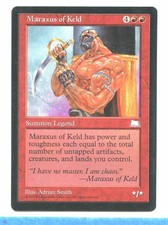 Maraxus of Keld Weatherlight Ex Magic the Gathering MTG