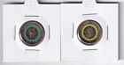 Australian 2024 2 Nrl Nrwl Rugby Coloured Unc Coins In 2X2 Holders   Scarce