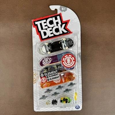 Tech Deck Element ,  Gabriel Fortunato 4" Fingerboards Skateboards 4 - Pack - Image 1 of 4