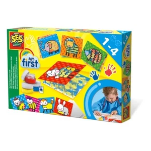 SES CREATIVE Children's My First Fingerpaint Cards Set, 3 Paint Pots, Unisex - Picture 1 of 9