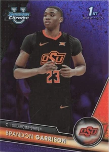 2024 Topps Bowman U Chrome 1st Brandon Garrison Purple Mini Diamond /399 - SP - Picture 1 of 2