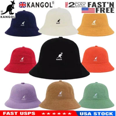 Hip-Hop Classic Kangol Bermuda Casual Bucket Hat CapSports Winter Warm Women Men - Image 1 of 4